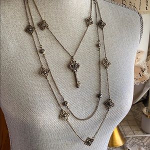 3 Strand Key Necklace